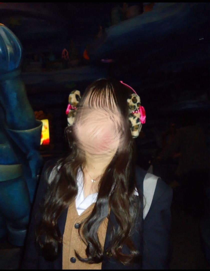 ディズニーヒョウ柄ファー耳あて・イヤーマフ