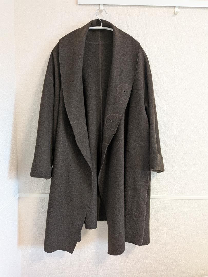ババグーリ　圧縮ウール　ゆったりコート　ヨーガンレール