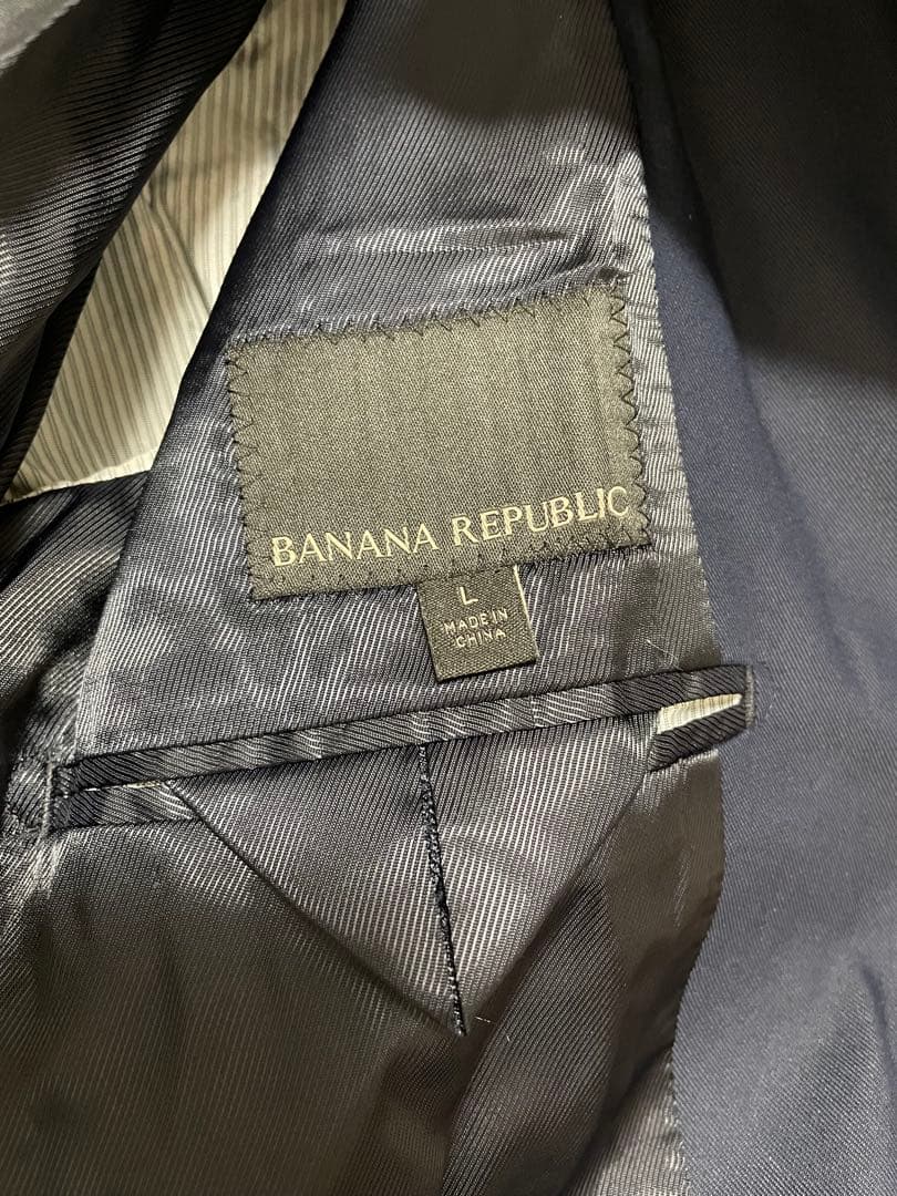 BANANA REPUBLIC ネイビー トレンチコート Lサイズ
