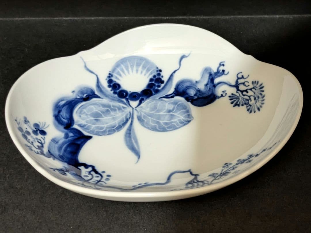 【極美品】Meissen マイセン ブルーオーキッド オーバルディッシュ【中古】