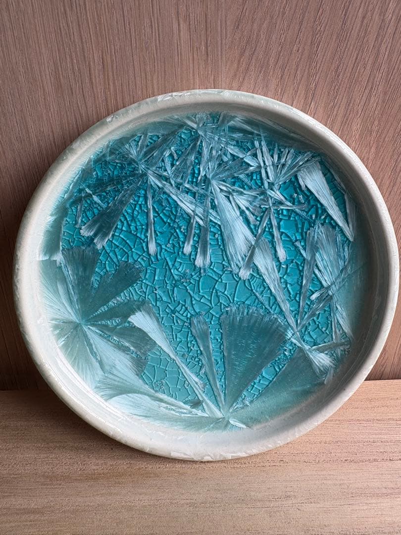 フランス作家 Jean Pierre Kohut 結晶釉 プレート