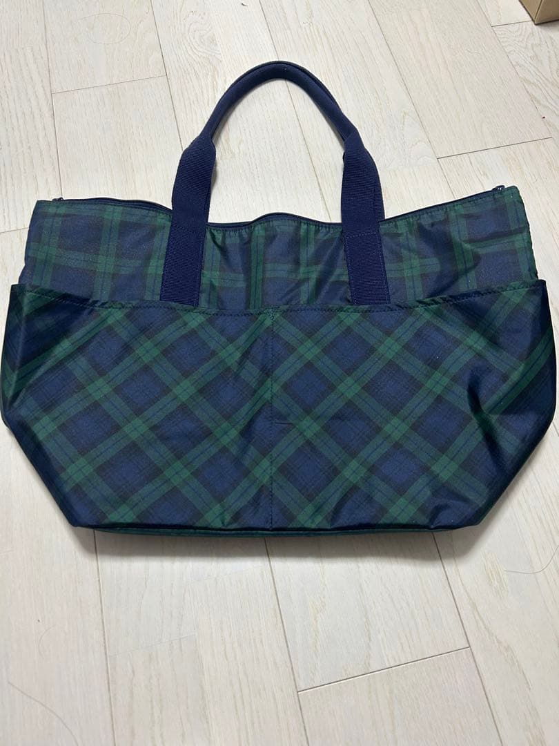 ファミリア　チェック柄マザーズバッグ
