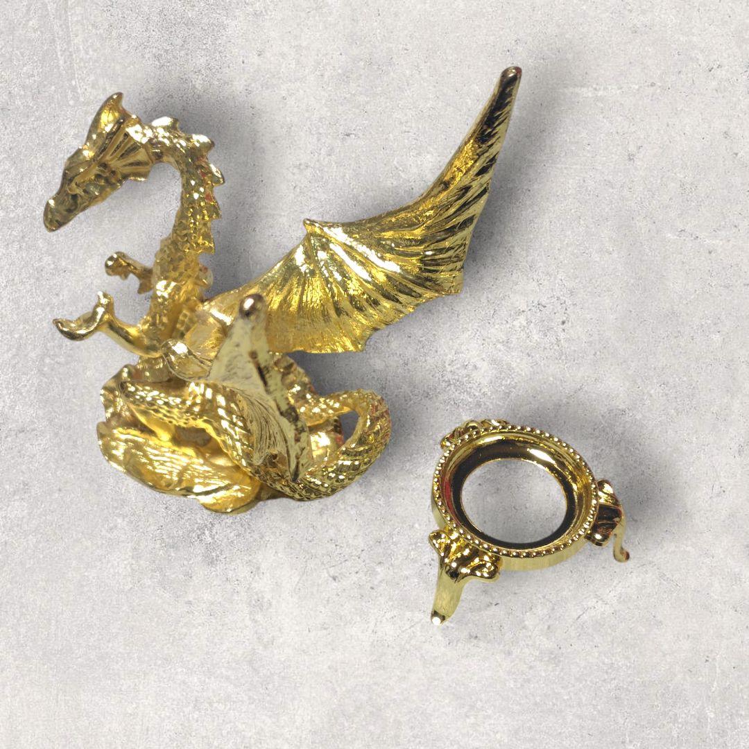 ローズクォーツ 丸玉 直径6.5cm 天然石 置物 ドラゴン台座 癒し