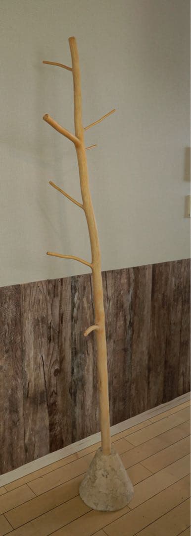 【天然木】木製コートハンガー・ラック✴︎帽子・バッグ・コート掛け・洋服掛け