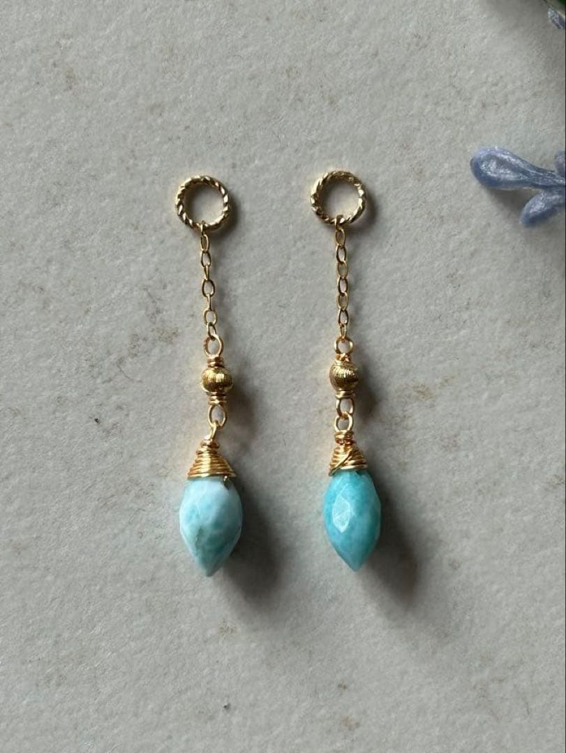 14kgf ラリマー のチャーム