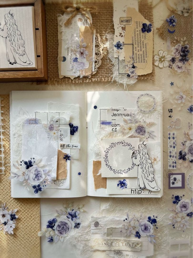 壹洱原创《冬寂》海外マスキングテープ　マステ 【1555】