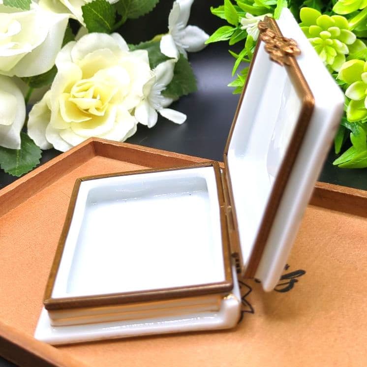 LIMOGES リモージュ トリンケットボックス 小物入れ ハンドペイント 花柄