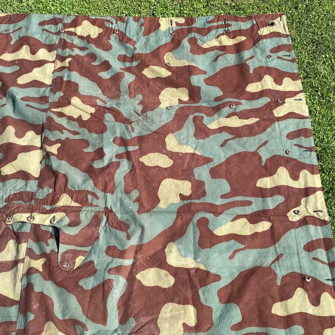 え*ち様 【レア】イタリア軍　軍幕　サンマルコ迷彩　2枚セット　ミリタリー　テン