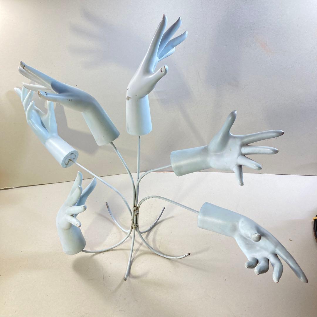 U*】様 民藝 フランス骨董市購入 搬器 手のオブジェ インダストリアル オリジ