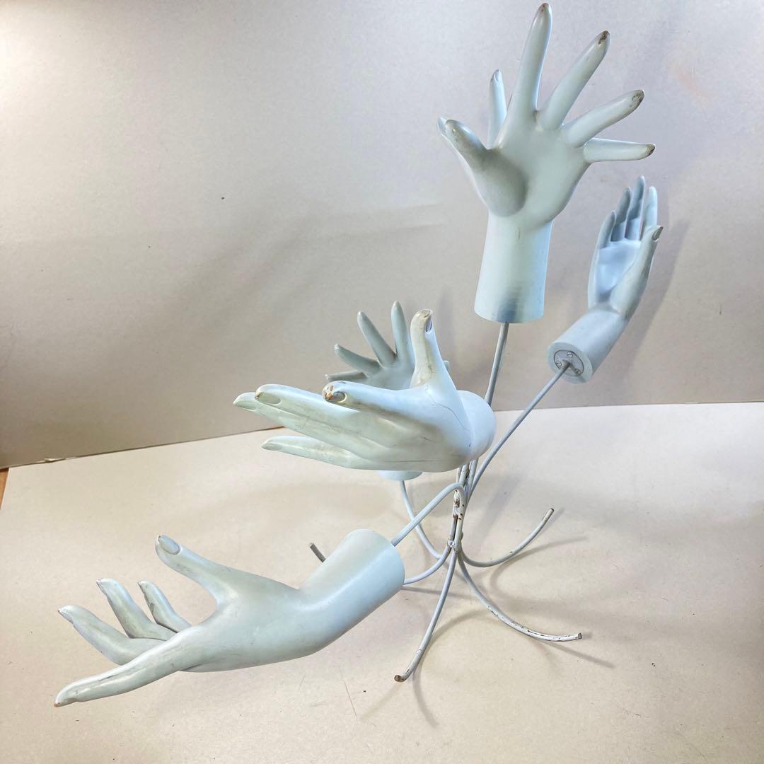 U*】様 民藝 フランス骨董市購入 搬器 手のオブジェ インダストリアル オリジ