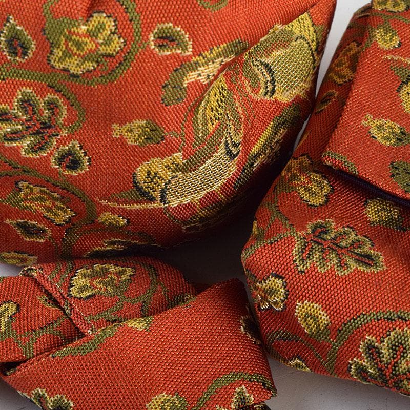 茶道具　御所篭　茶籠　香合　茶碗など　五点　一式　仕覆付　D　R9448