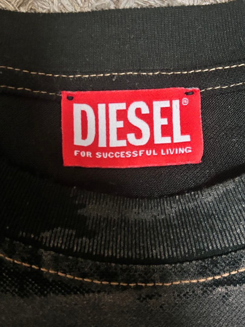 【最終値下げ】【美品】古着 DIESEL ディーゼル メンズTシャツ ブラック