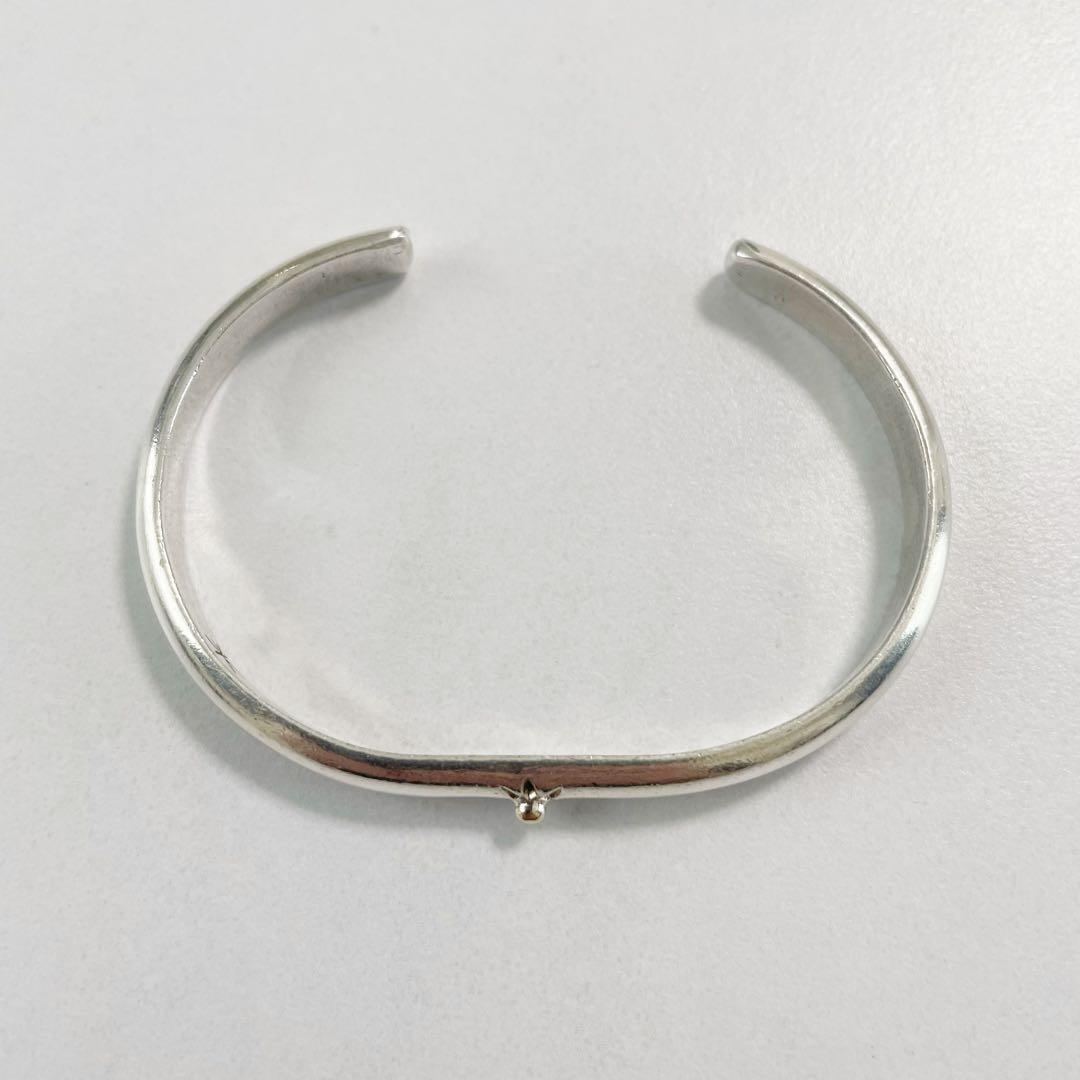 BIG HAND　ビッグハンド　K18 シルバー　コンビ　バングル　サン