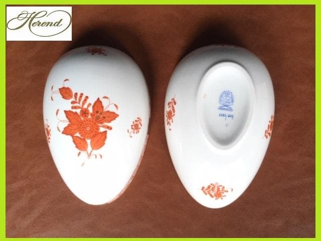 展示品 希少! Herend ヘレンド アポニー エッグ ラージ(大) 小物入れ
