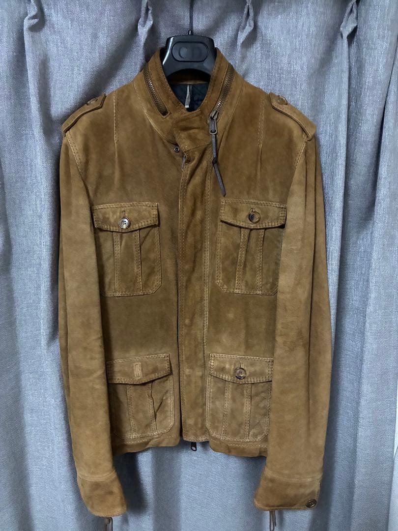 激レア　05AW DiorHomme スエードレザーM65 ジャケット　44