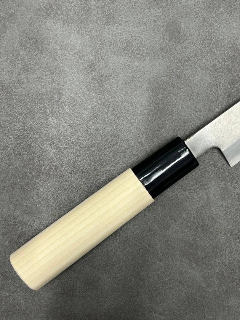 包丁 ペティナイフ 安来鋼白紙２号 120mm 朴プラ柄 ペティ ①
