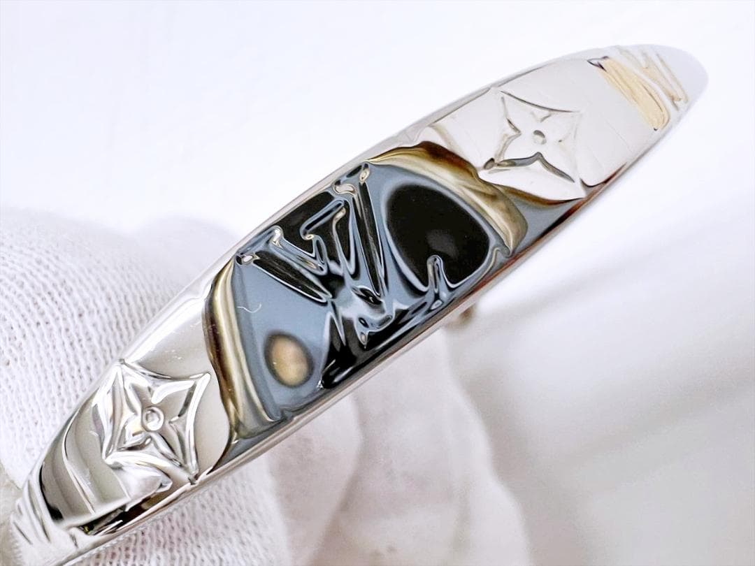 未使用保管　ルイヴィトン　LV　ジョンクモノグラム　バングル　L　M64840