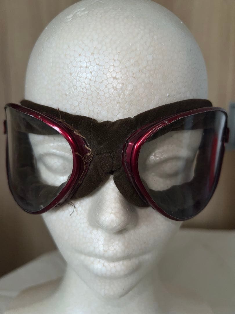 実物　旧日本軍　航空眼鏡