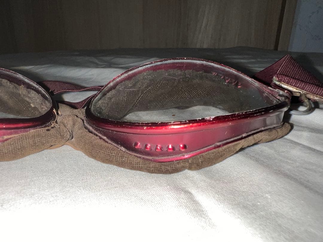 実物　旧日本軍　航空眼鏡