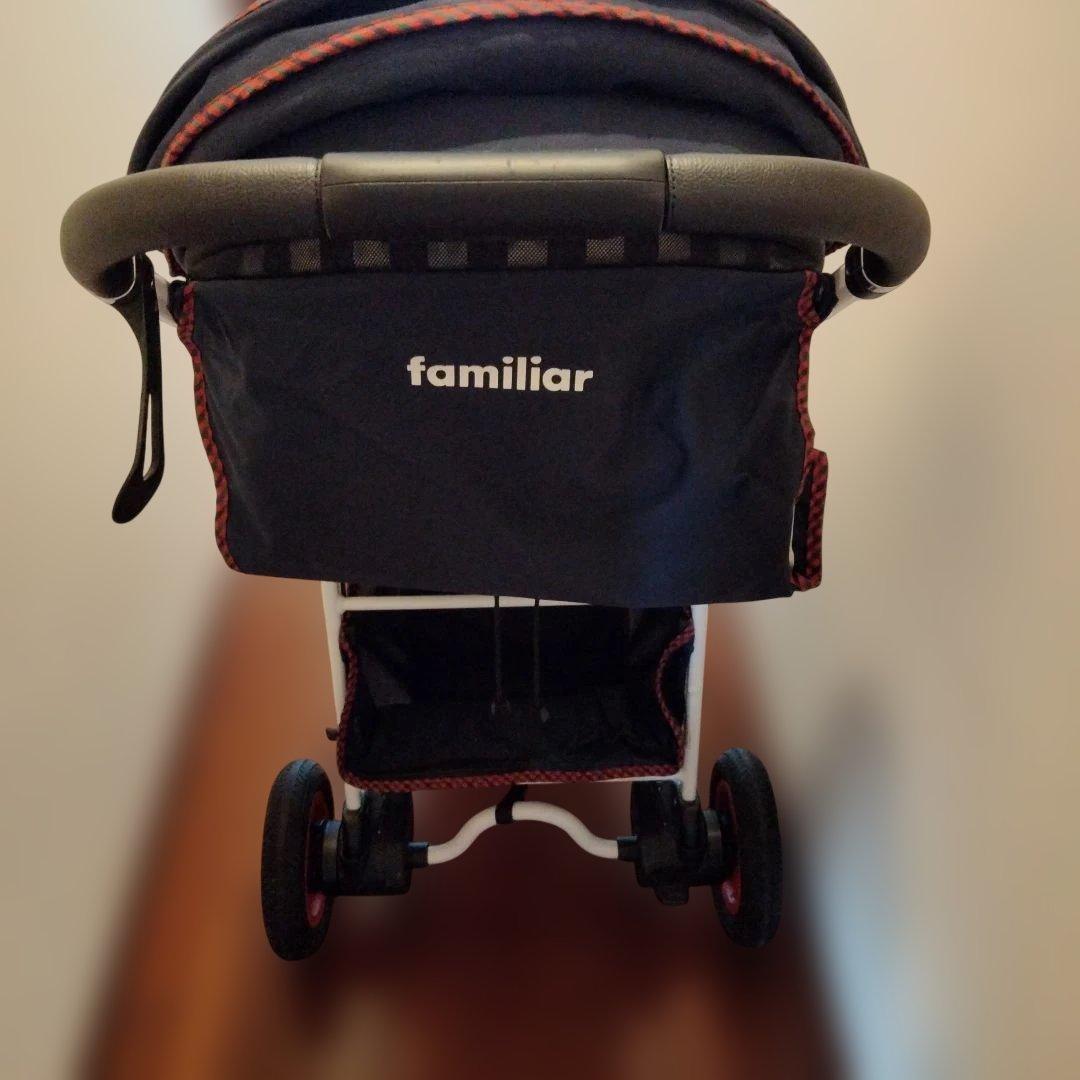こえり　familiar アプリカ　ネイビー ベビーカー