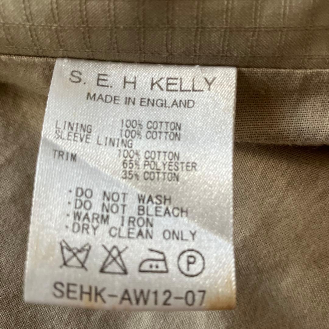 S.E.H KELLYベンタイルリップストップステンカラーコートSサイズ