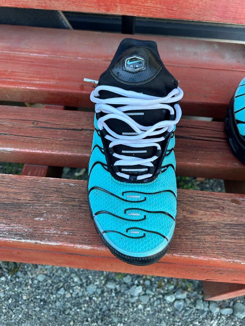 NIKE エアマックスプラス マップラ水色