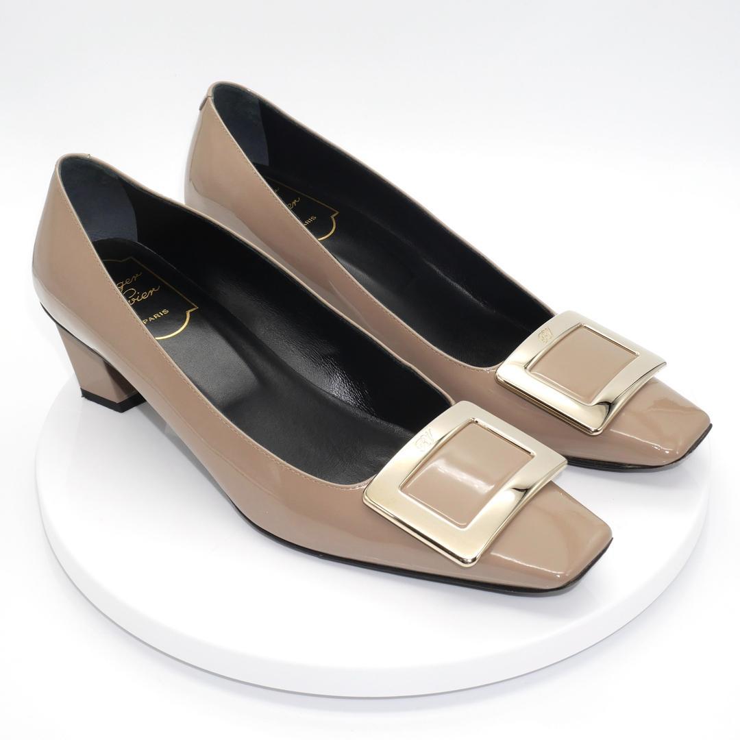 37　Roger Vivier　ロジェヴィヴィエ　ベルヴィヴィエ　グレージュ