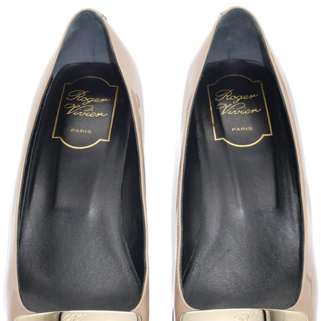 37　Roger Vivier　ロジェヴィヴィエ　ベルヴィヴィエ　グレージュ