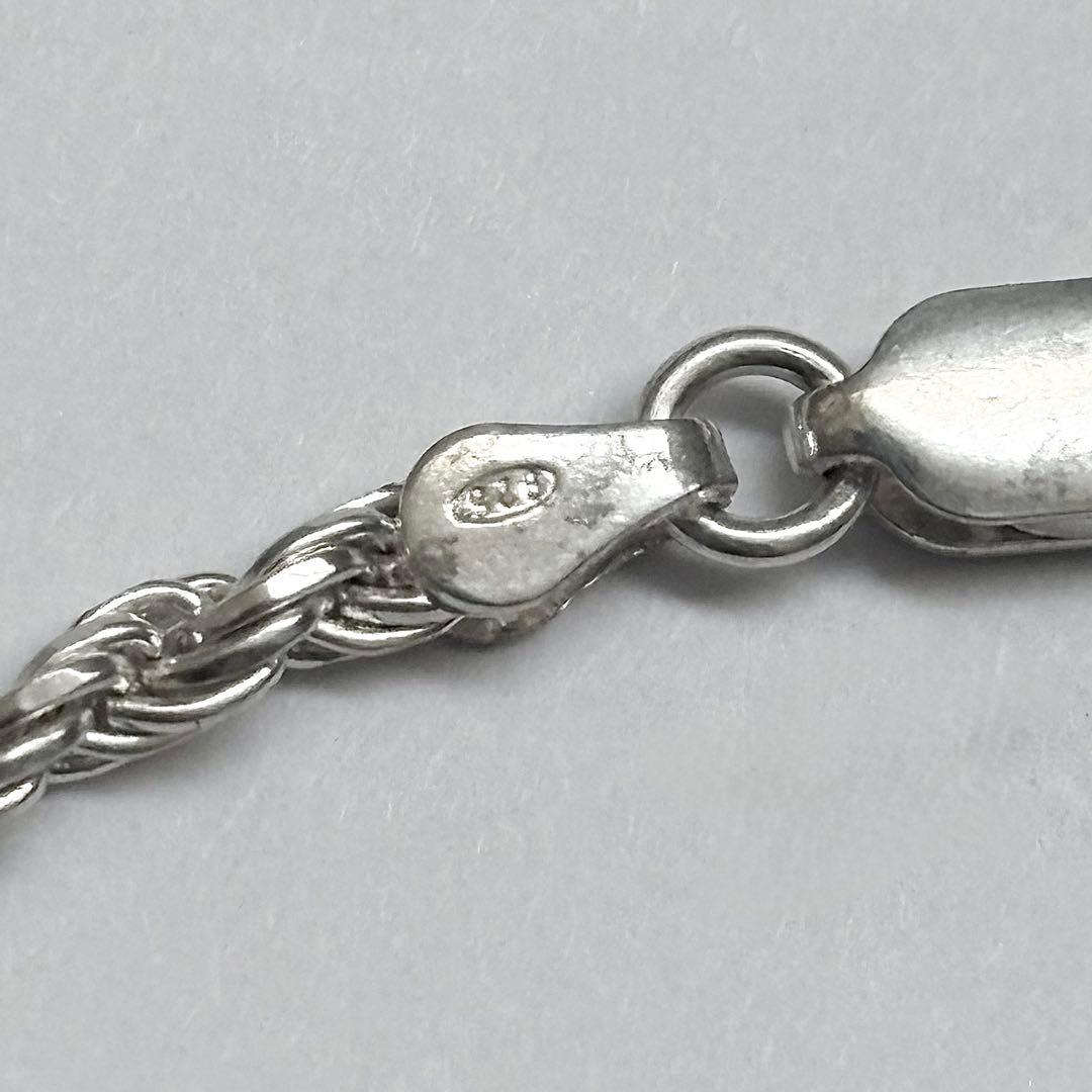 ITALY VINTAGE　ツイストロープチェーンブレスレット シルバー925