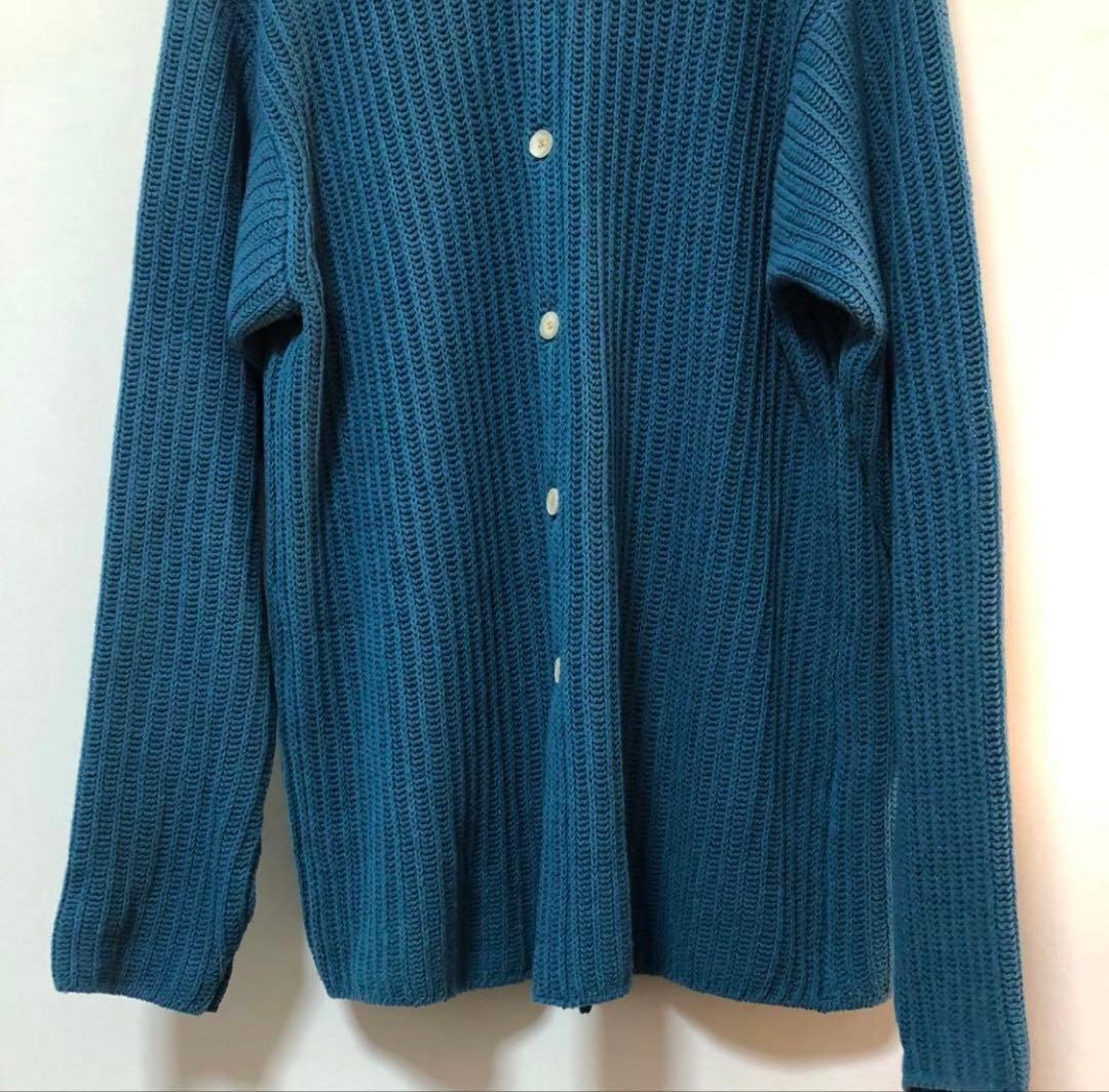 美品　AURALEE BRUSHED COTTON WOOL RIB KNIT