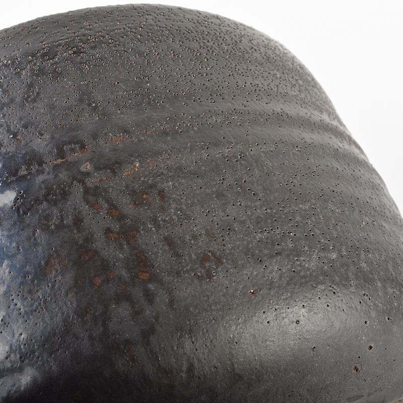 茶道具　華中亭道八製　 瀬戸黒写　茶碗　共箱　M　R7132