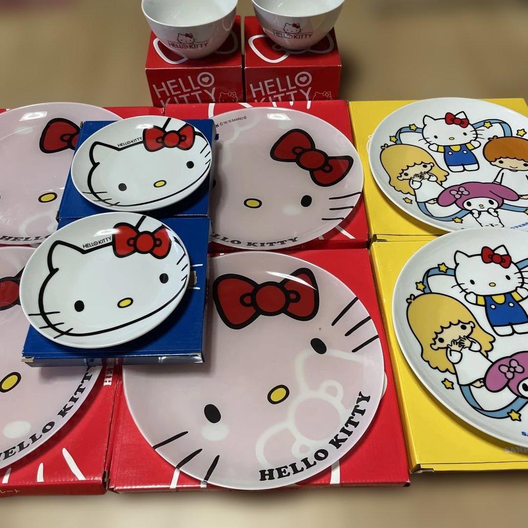 キティちゃん お皿 プレート 10枚 まとめ売り ローソン 未使用 非売品