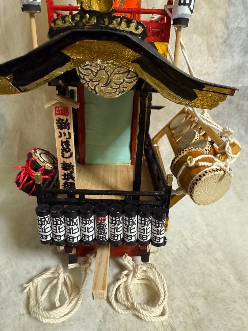 土浦祇園祭　城北町山車ミニチュア/送料込み