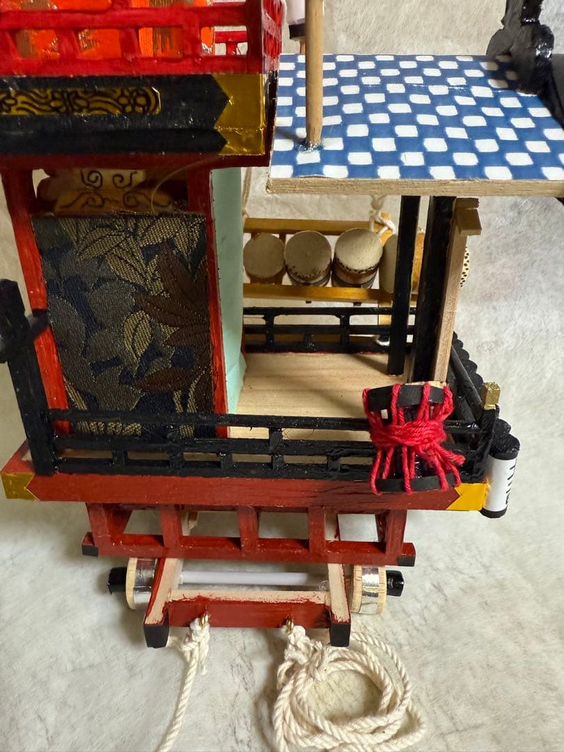 土浦祇園祭　城北町山車ミニチュア/送料込み
