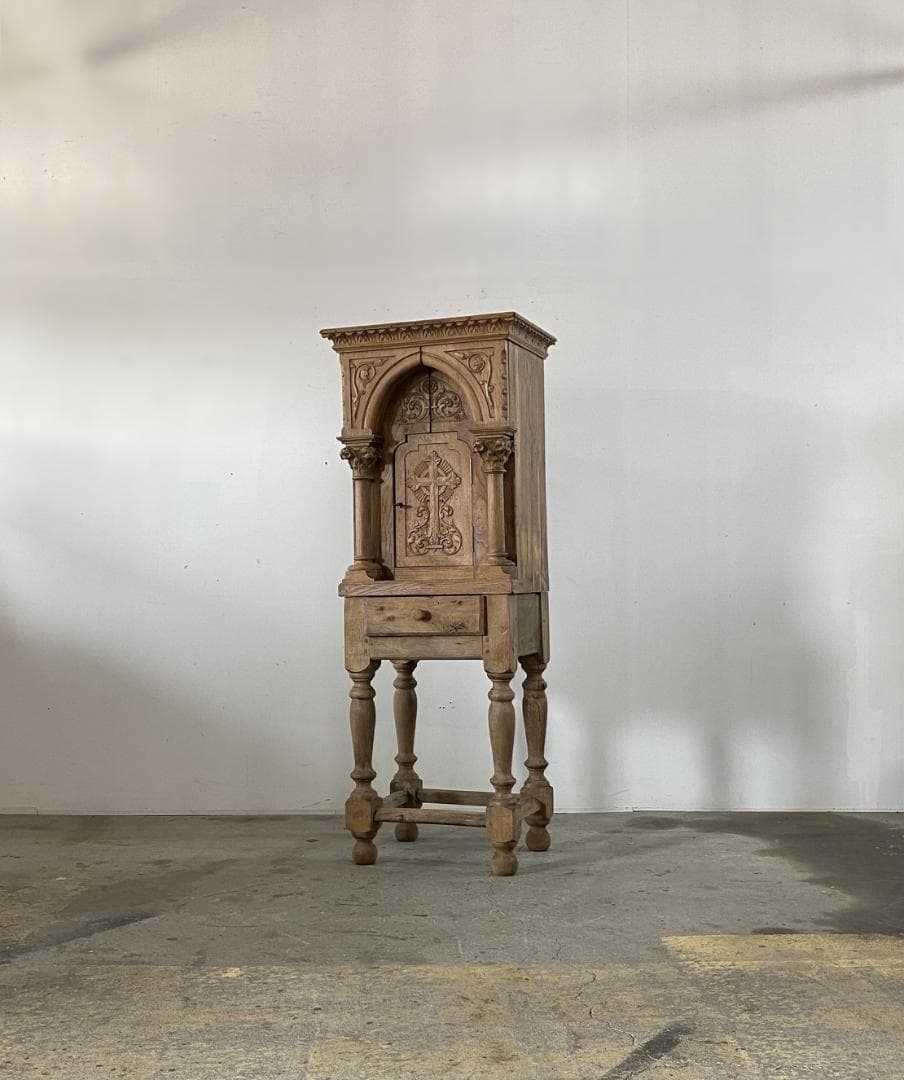 フランス アンティーク Church Cabinet 教会 キャビネット