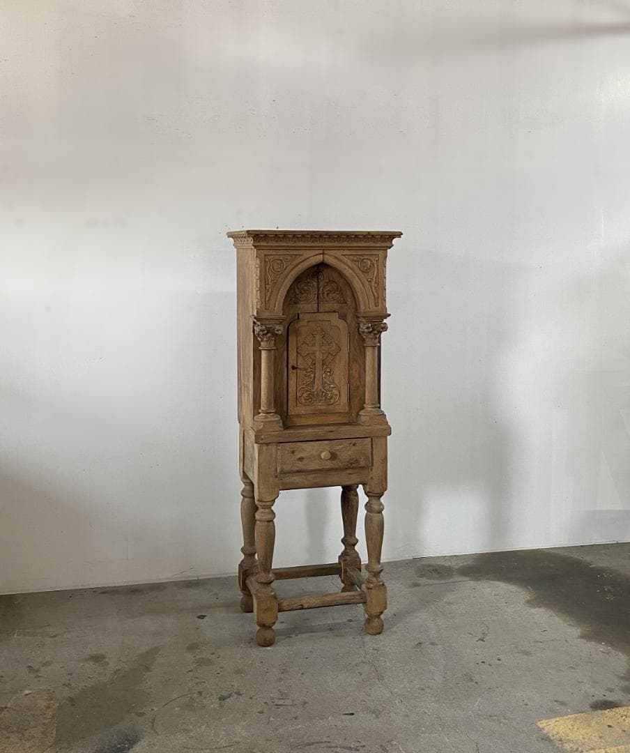 フランス アンティーク Church Cabinet 教会 キャビネット
