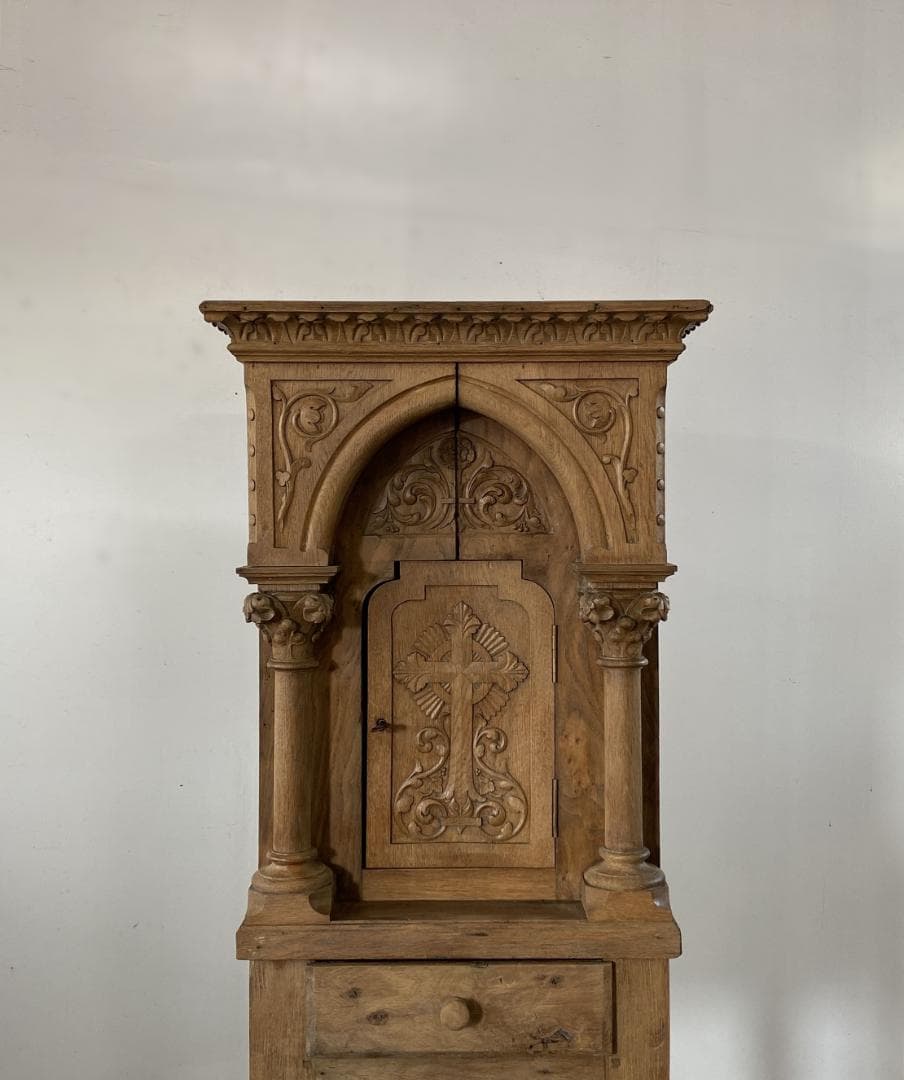 フランス アンティーク Church Cabinet 教会 キャビネット