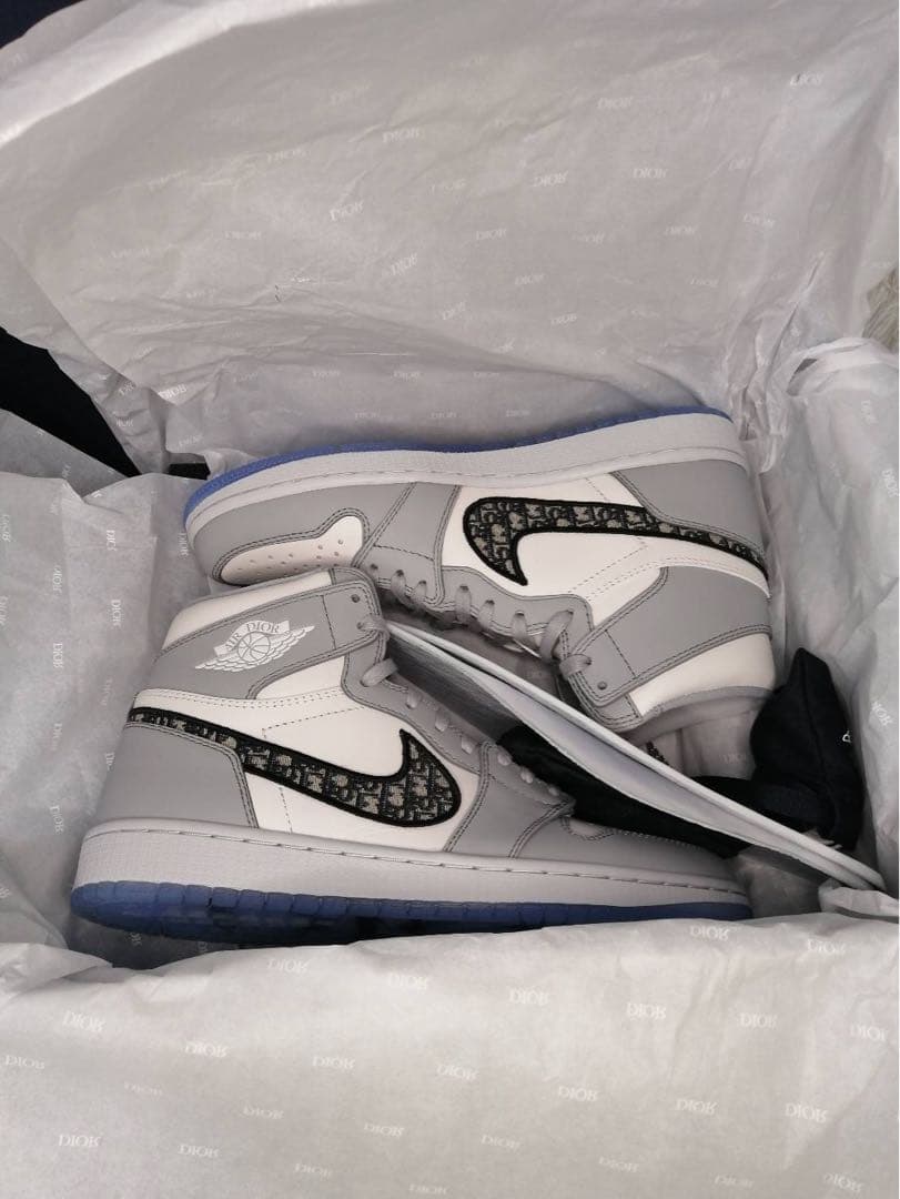 靴 DIOR x NIKE AIR JORDAN 1 RE HI OG 26cm