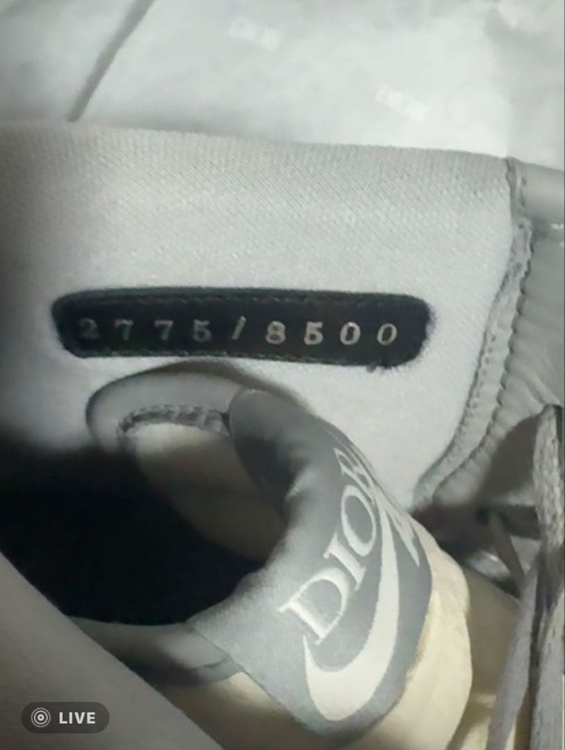 靴 DIOR x NIKE AIR JORDAN 1 RE HI OG 26cm
