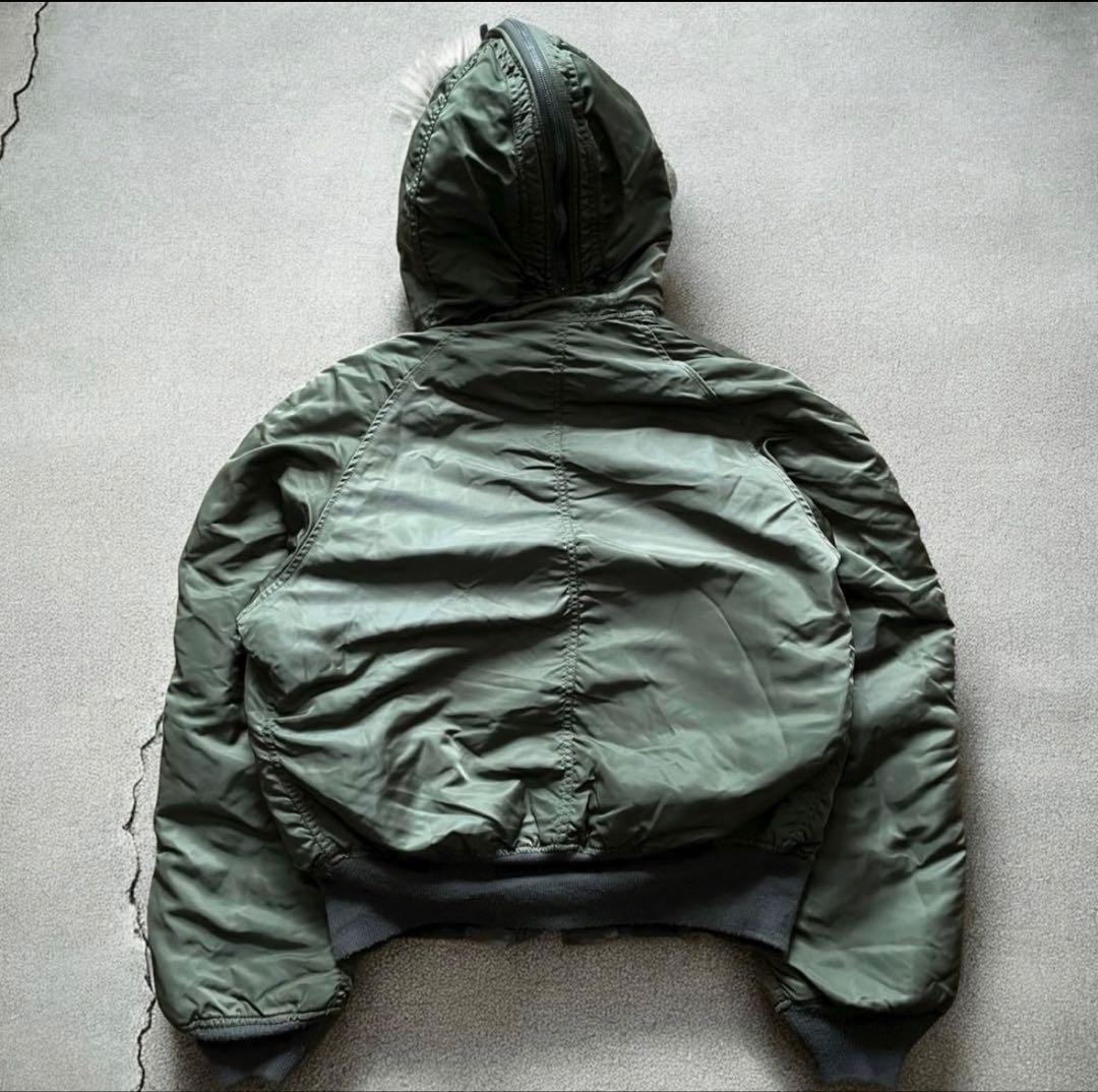 80s USA製 ALPHAアルファ N-2B フライトジャケットY2K