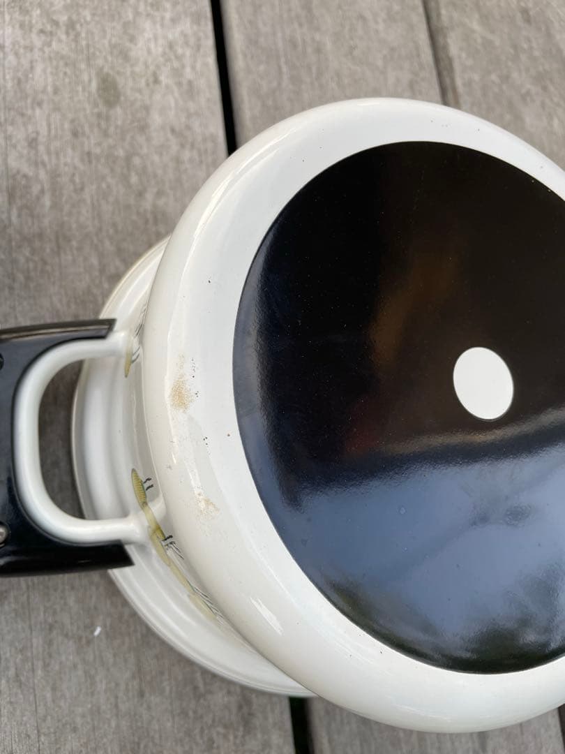 デッドストック ホウロウ鍋 象印