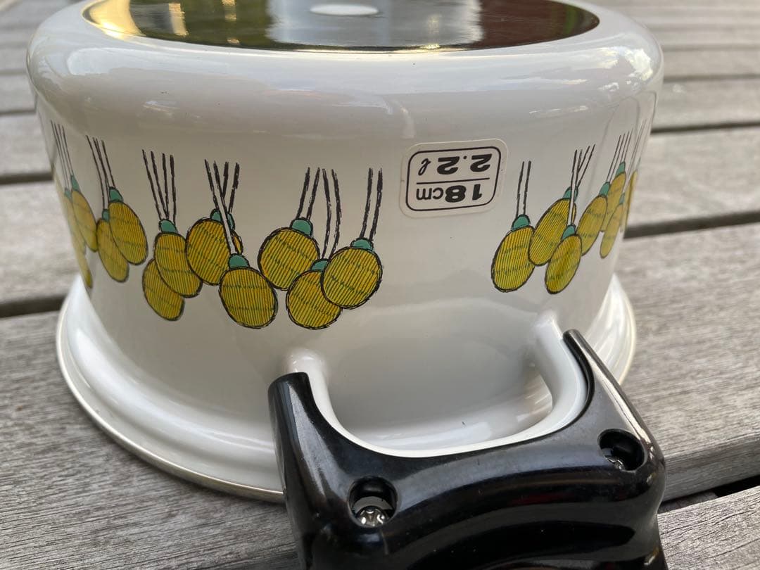 デッドストック ホウロウ鍋 象印