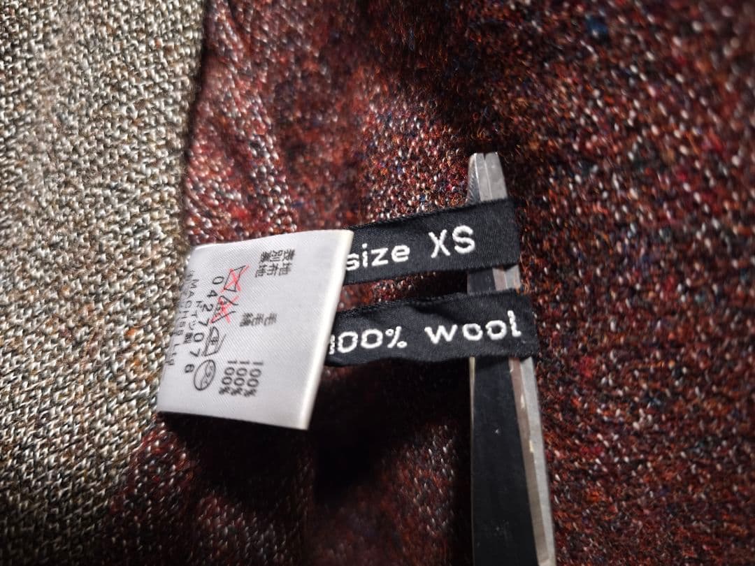 フランクリーダー　ヴィンテージミックスウール　カーディガン　サイズS相当