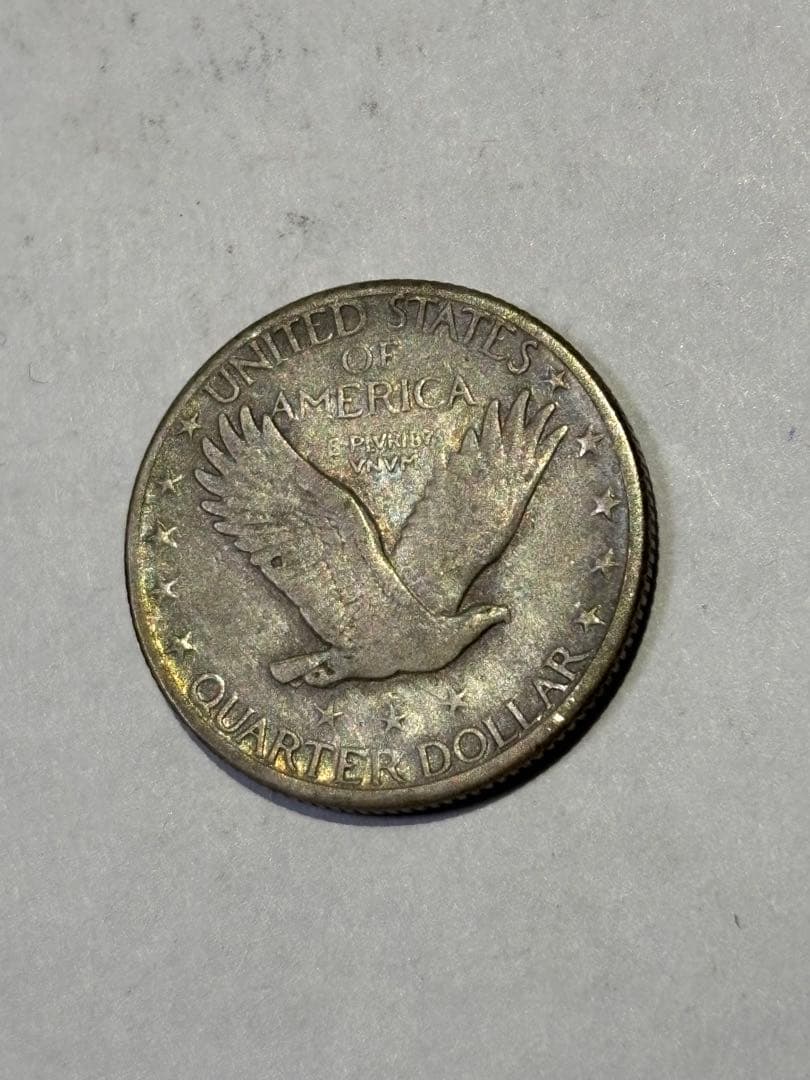 アメリカ　25セント銀貨　1924S 古銭　クォーターダラー　希少　レア