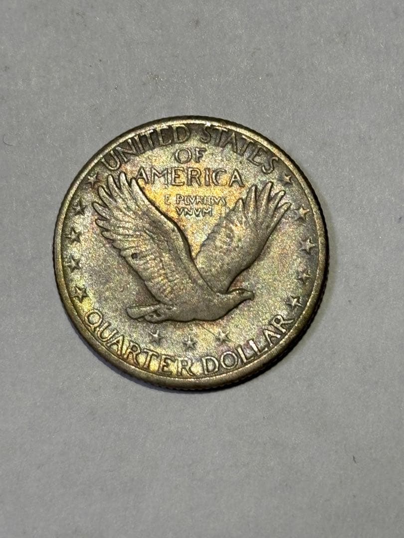 アメリカ　25セント銀貨　1924S 古銭　クォーターダラー　希少　レア