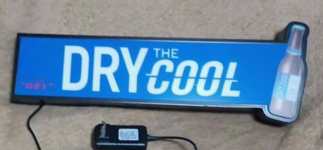 1【スーパードライ クール】電飾 ネオンサイン 非売品 レア