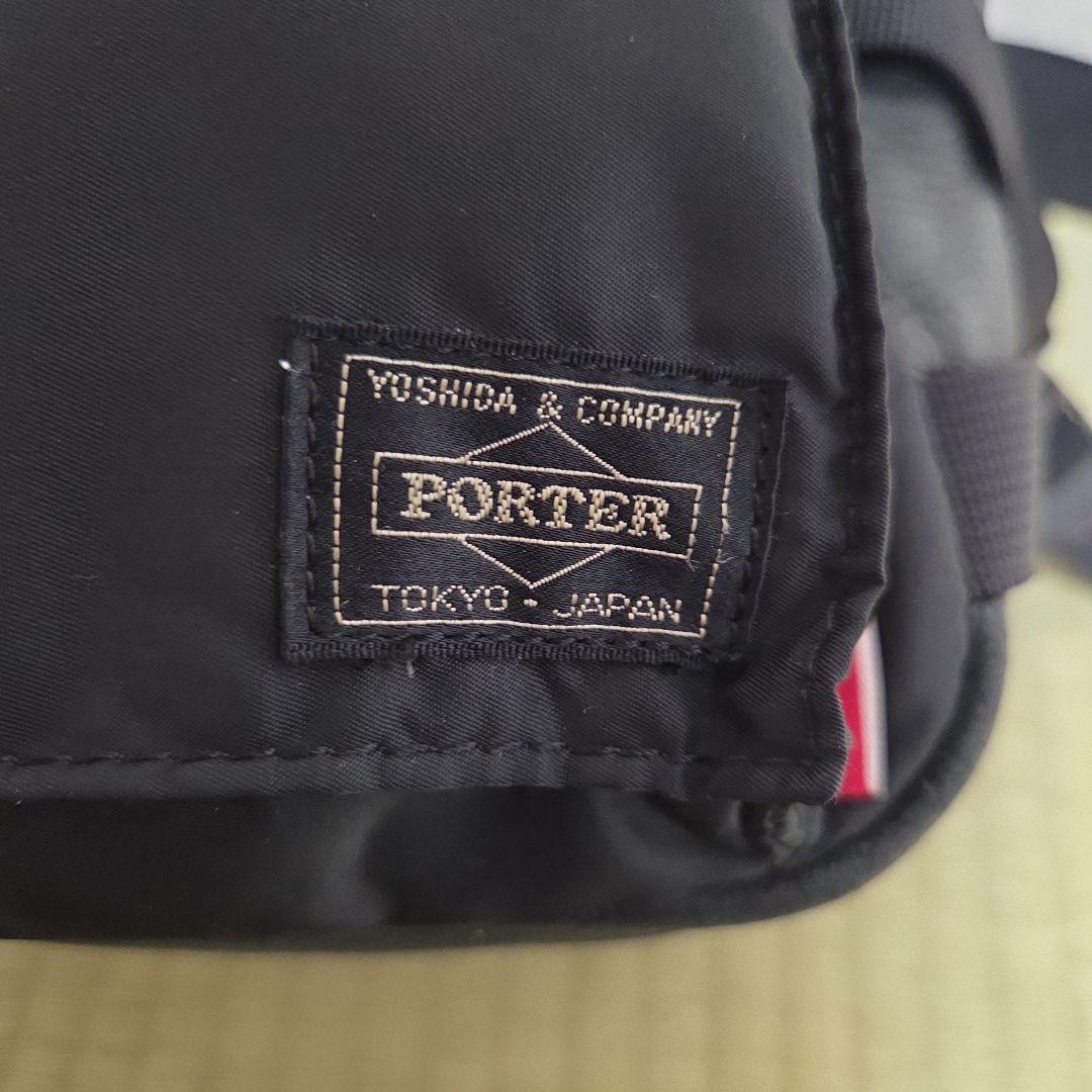 美品 PORTER ウィズリミテッド タンカー ボディバッグ ナイロン レザー