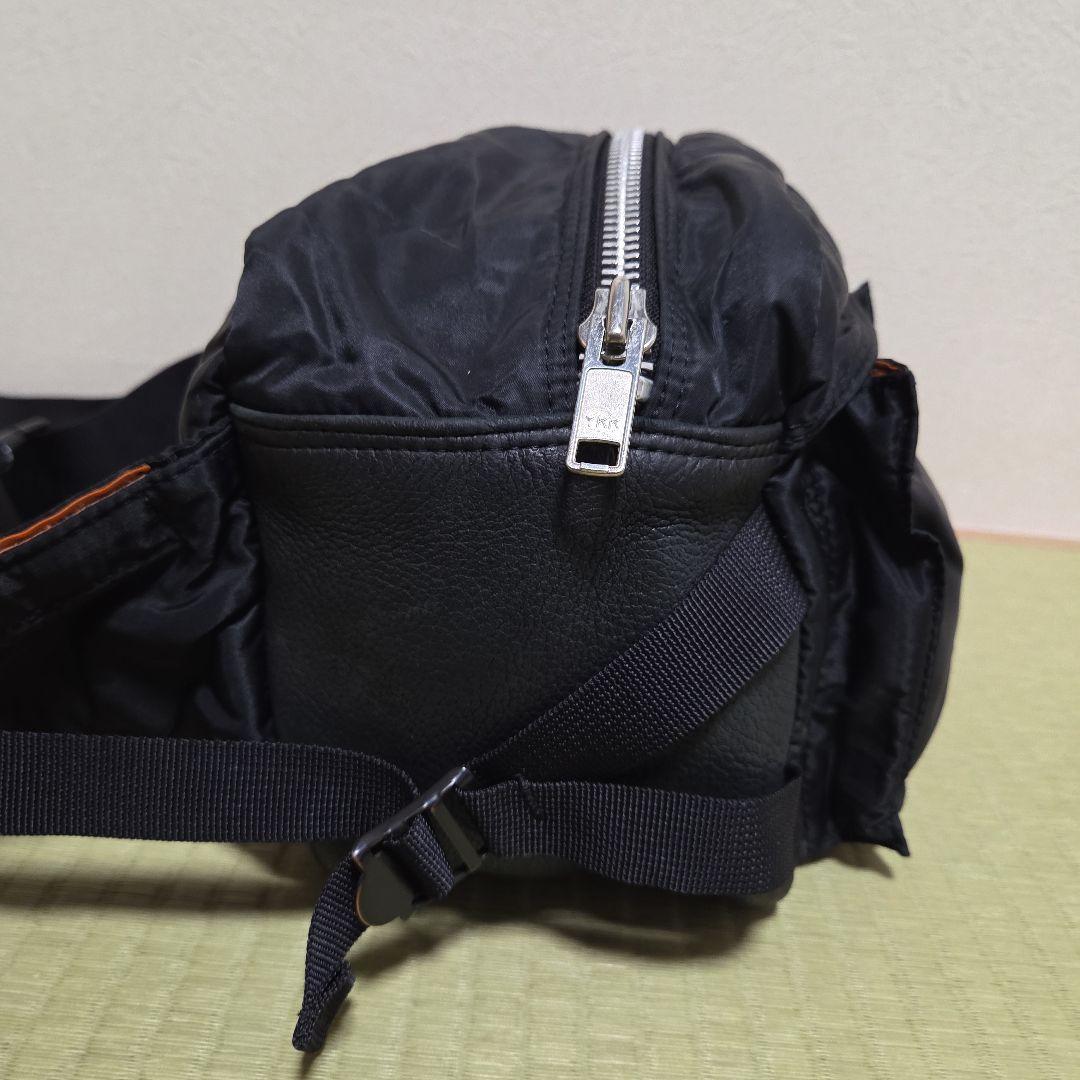 美品 PORTER ウィズリミテッド タンカー ボディバッグ ナイロン レザー