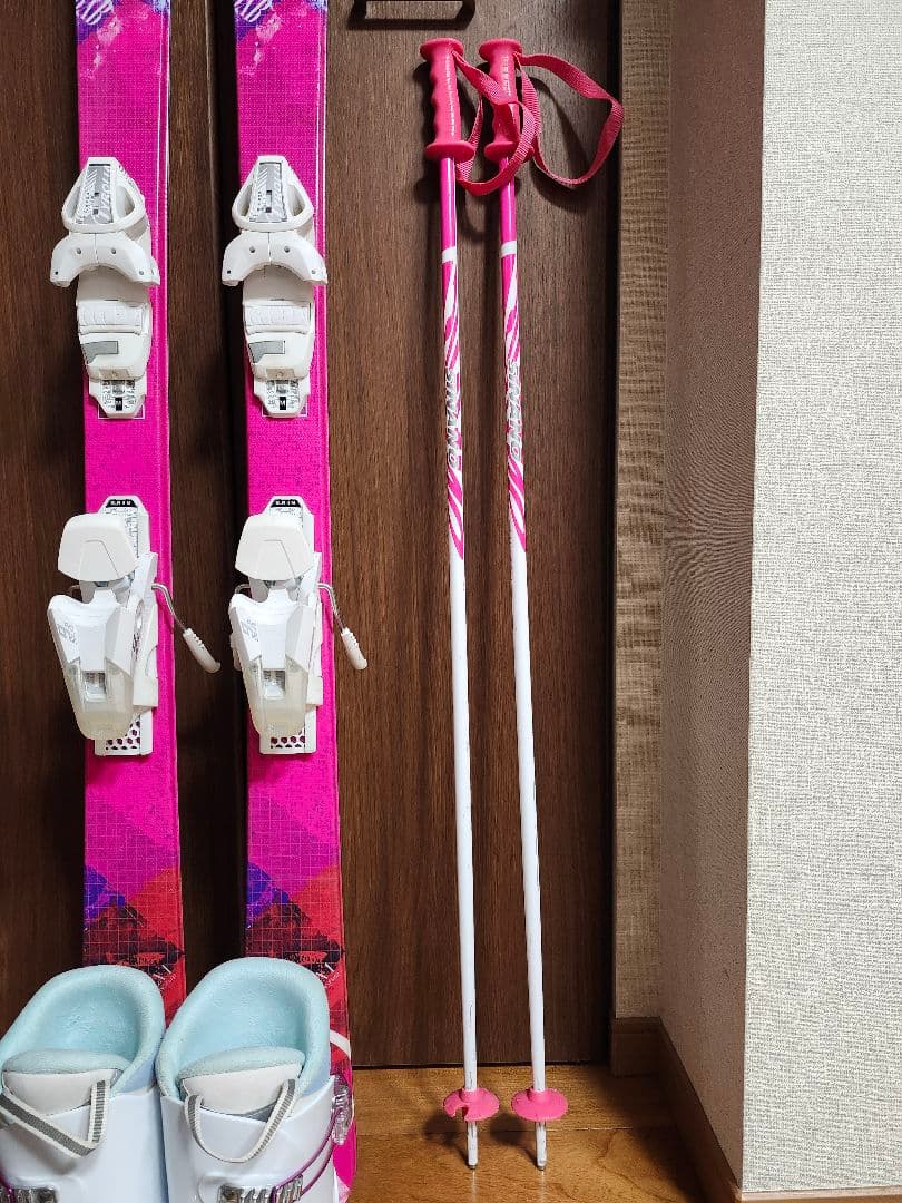 スキー3点セット スキー板150cm ブーツ24cm ストック100cm