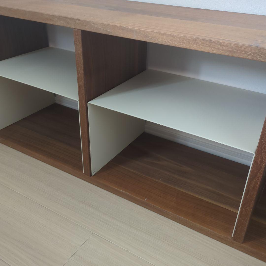 【チェブ】無印良品　スタッキングシェルフ5段　ウォールナット材